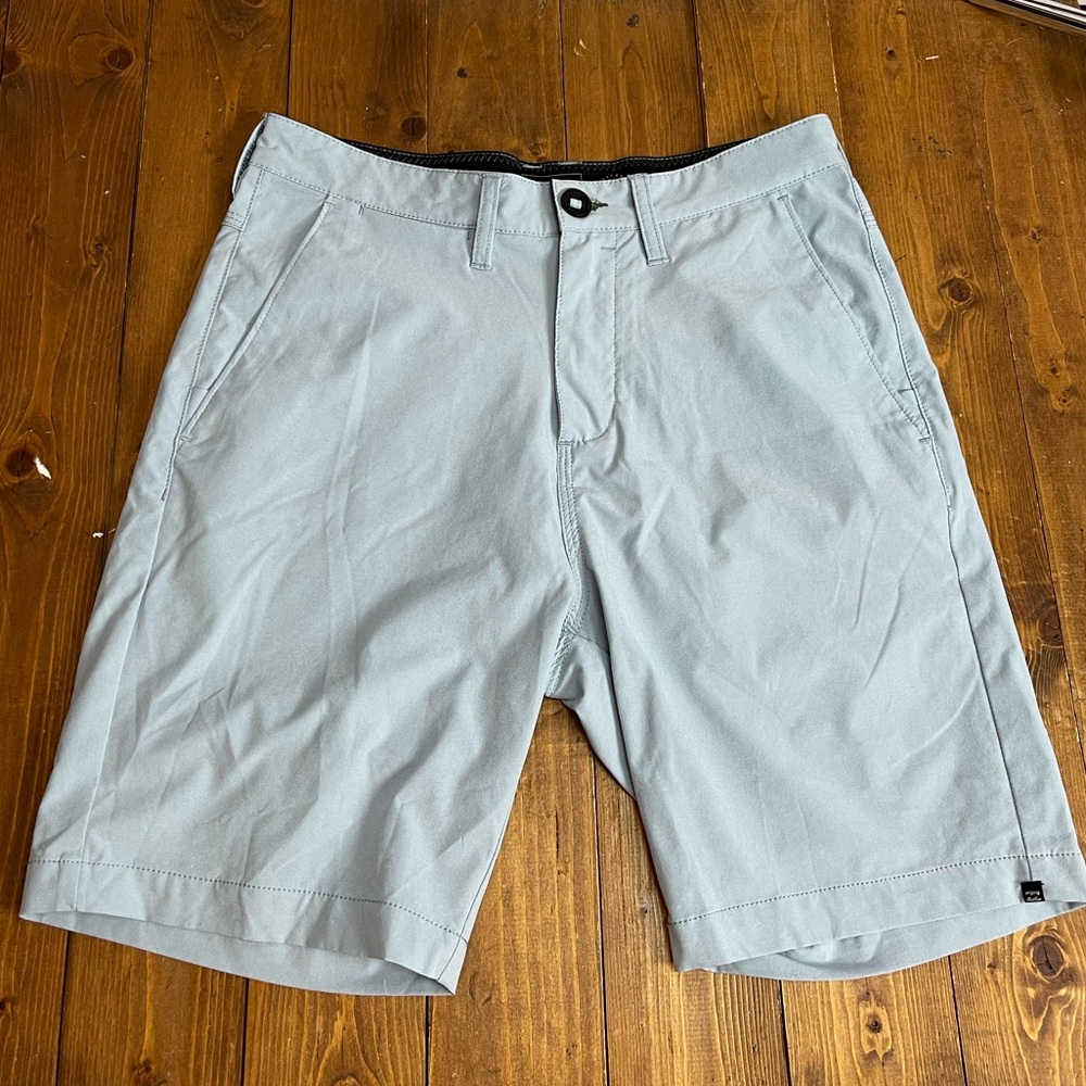Billabong size 28 light blue gray shorts